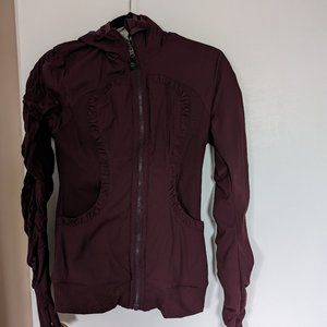 Dance Studio Jacket Cassis/Heathered Cassis size 6